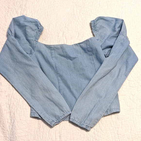 Levi's denim top blouse - Picture 1 of 3